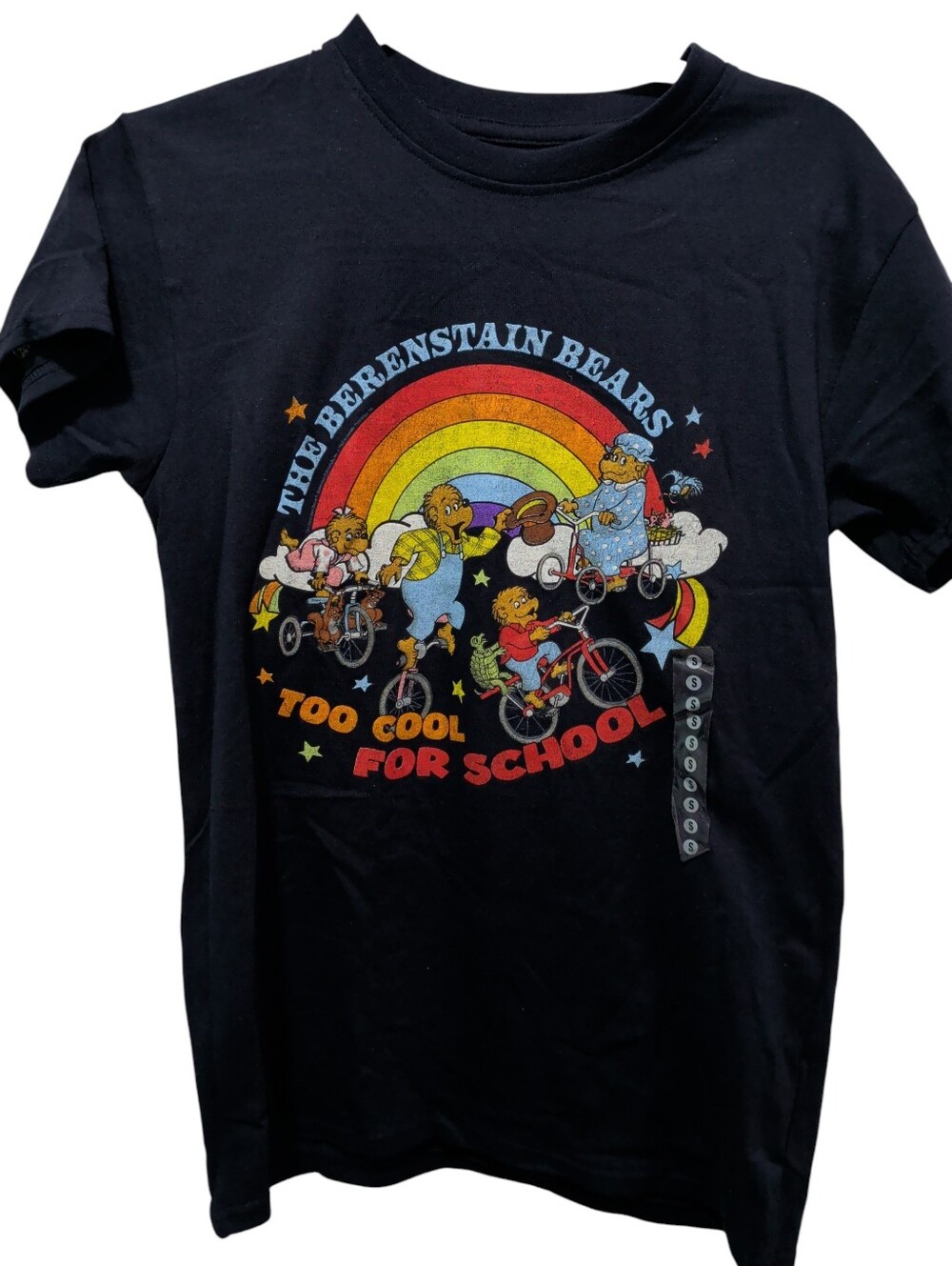 New Berenstain Bears Navy Rainbow Too Cool For School Tee
